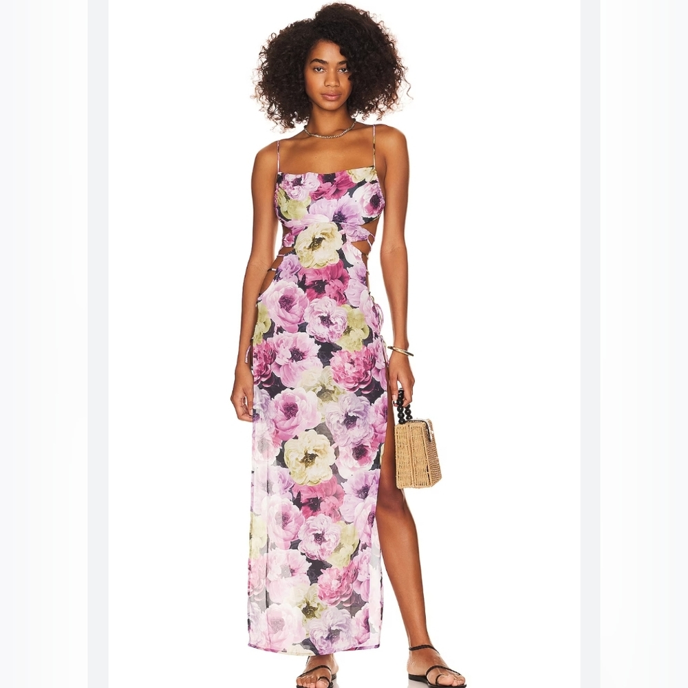 Floral Print Women Swim Coverup